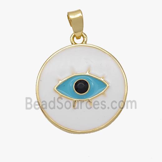 Copper pendant pave zircon, Gold Plated