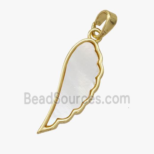 Copper pendant pave zircon, Gold Plated