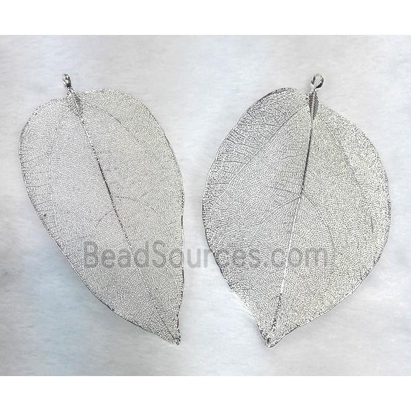 Unfading copper leaf, silver plated