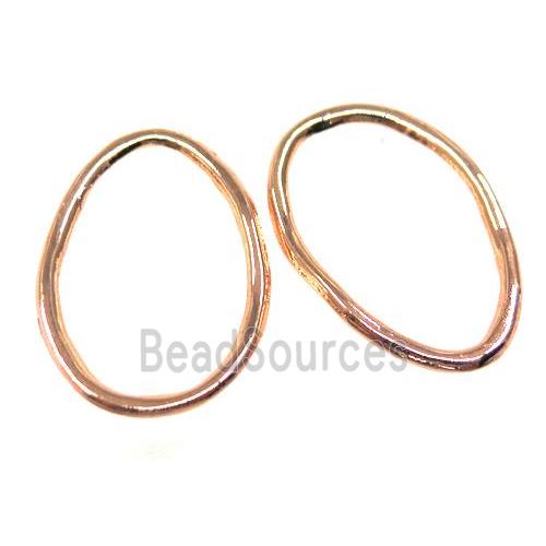 colorfast copper linker, rose gold