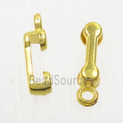 alloy phone pendant, gold plated