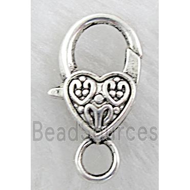 alloy Heart Lobster Clasp