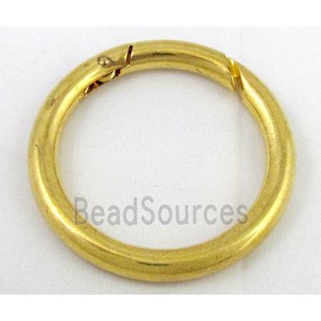 alloy Carabiner Clasp, gold plated