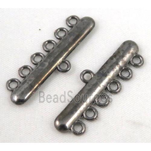 bracelet bar, alloy connector, black