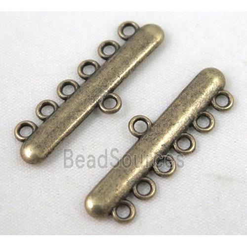 bracelet bar, alloy connector, bronze