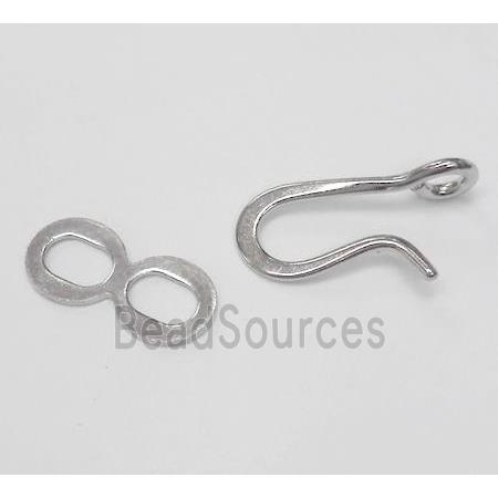 Copper Clasp Connector Unfade Platinum Plated