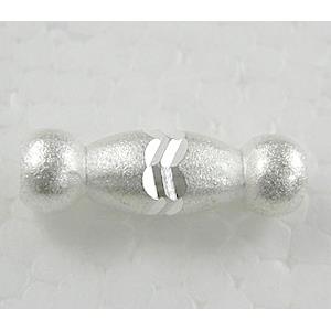 Silver Plated Bracelet, necklace spacer Tube