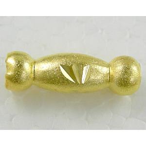 Gold Plated Bracelet, necklace spacer Tube