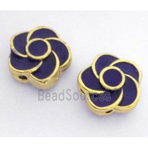 enameling copper spacer bead, flat round