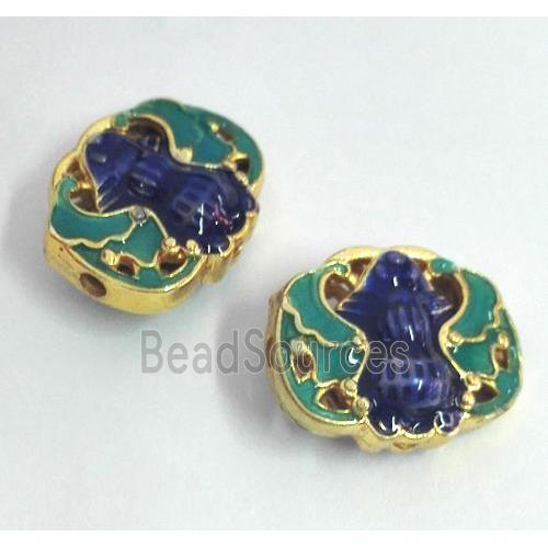 enameling copper spacer bead, colorfast