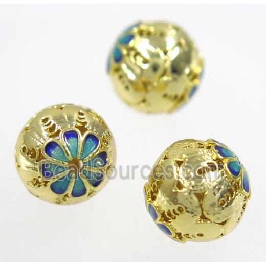 enameling copper spacer bead, colorfast