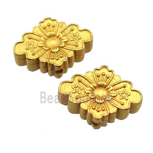 alloy beads, duck gold