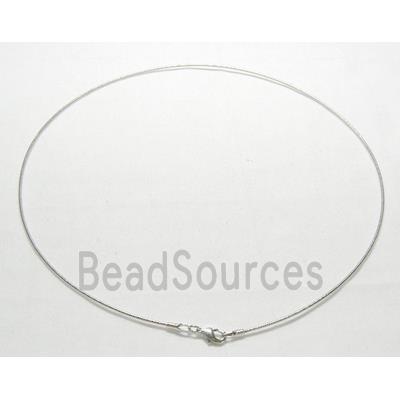 Silver Plated Copper Necklace wire