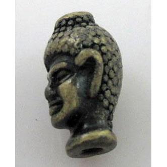 alloy spacer bead, buddha, anti-bronze