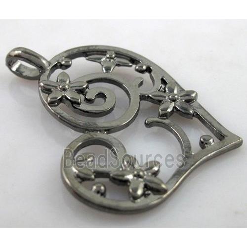 alloy pendants, black