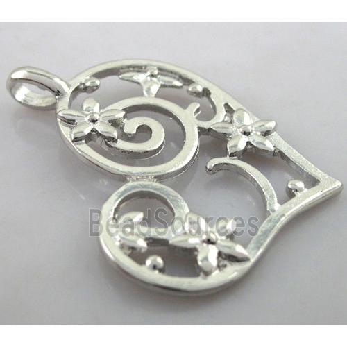 alloy pendants, platinum plated