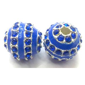 enamel alloy beads, rhinestone