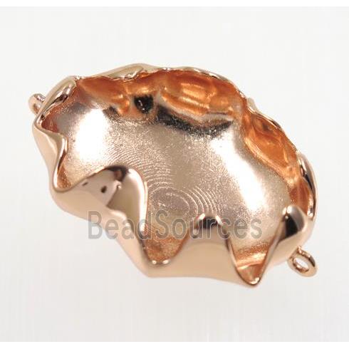 copper connector, rose gold