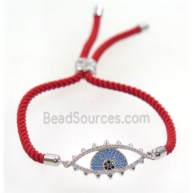 handmade bracelet with nylon wire, zircon bead