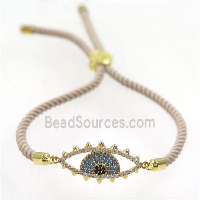 handmade bracelet with nylon wire, zircon bead