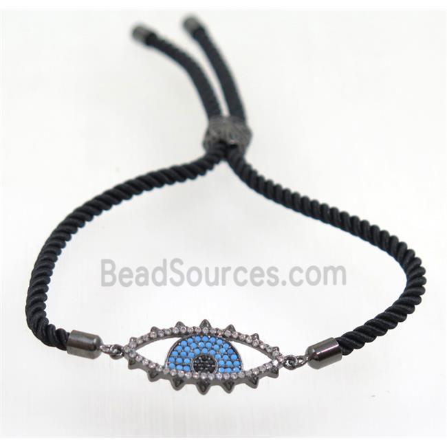 handmade bracelet with nylon wire, zircon bead