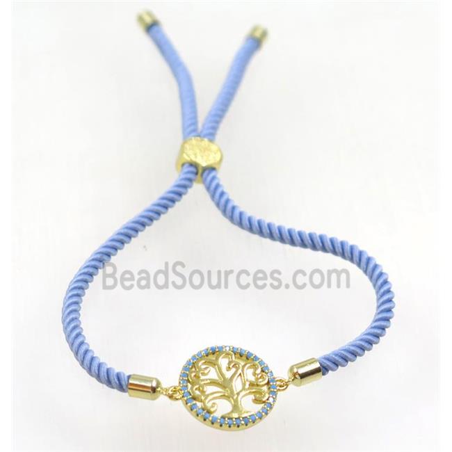 handmade bracelet with nylon wire, zircon bead