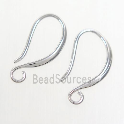 copper earring hook, color keeping, platinum plated