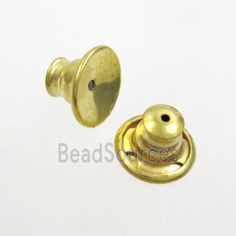 Copper Earring Nut Back Gold Plated