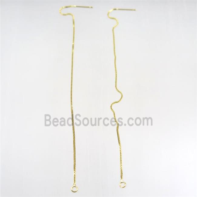 copper earring wire, gold plated