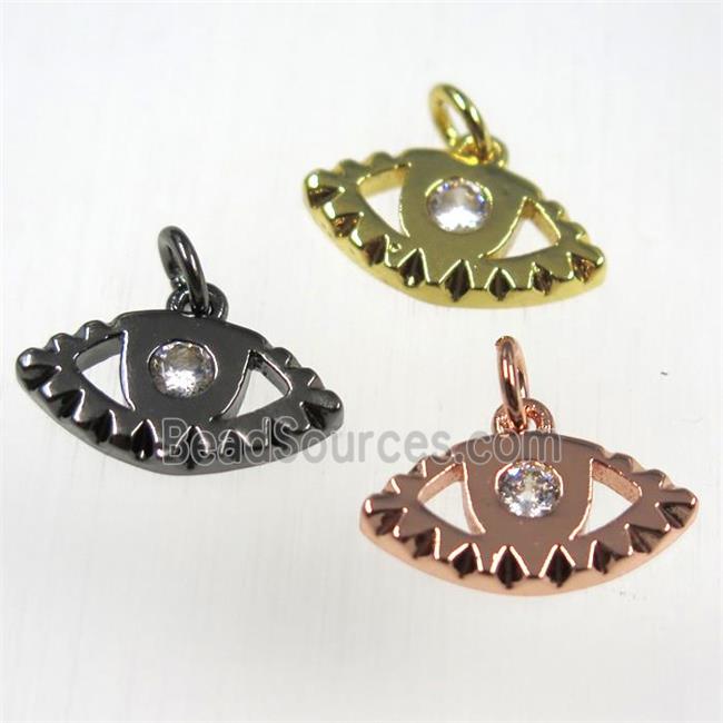 copper eye pendants paved zircon, mixed