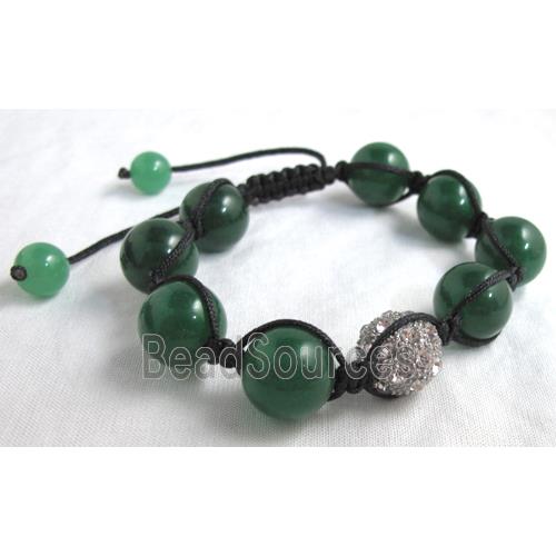 Fashion Bracelets, adjustable, jade