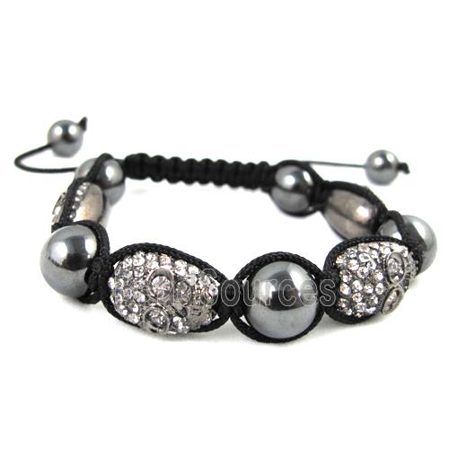 Fashion Skull Bracelets, Adjustable, hand-made