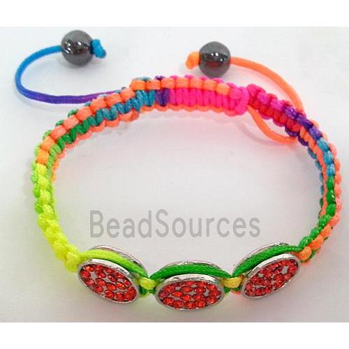 Friendship Bracelets, resizable, mixed color, hand-made