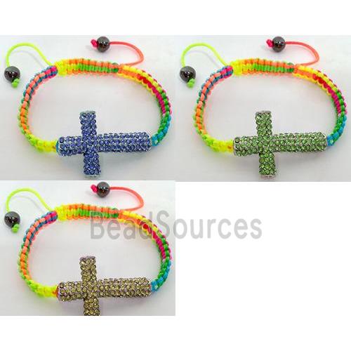 Friendship Bracelets, resizable, mixed color, hand-made