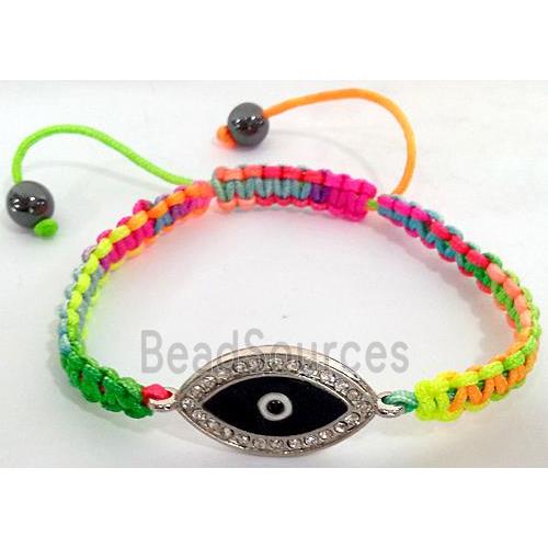 eyes Bracelets, Adjustable, mixed color, hand-made