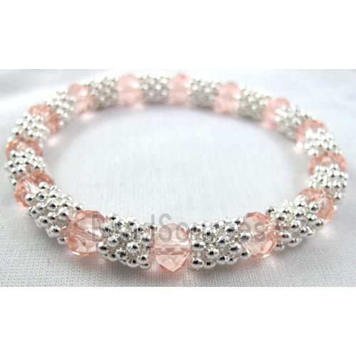 Stretchy Chinese Crystal glass Bracelet