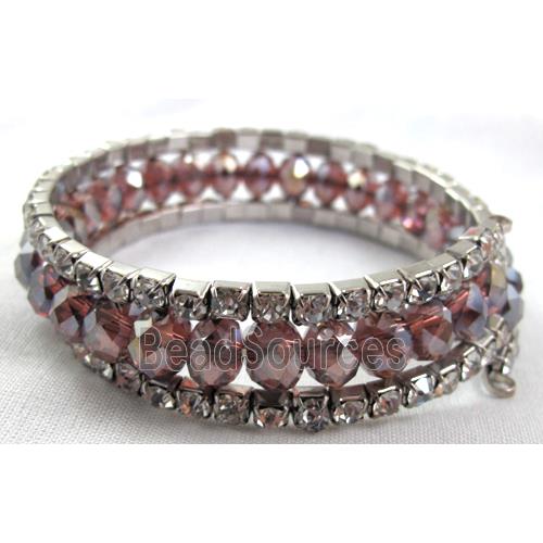 amethy Chinese Crystal Bracelets with Rhinestone