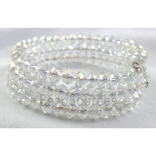 Chinese Crystal Bracelets, clear AB-color