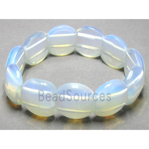 opal stone bracelet, stretchy