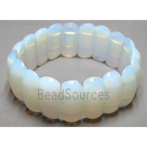 opal stone bracelet, stretchy