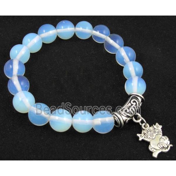 handmade fashion opal bracelet, stretchy