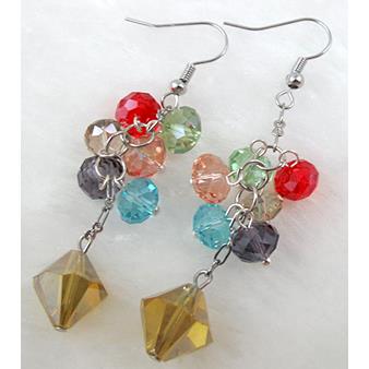 Fashion jewelry Earrings,Chinese Glass Crystal Beads