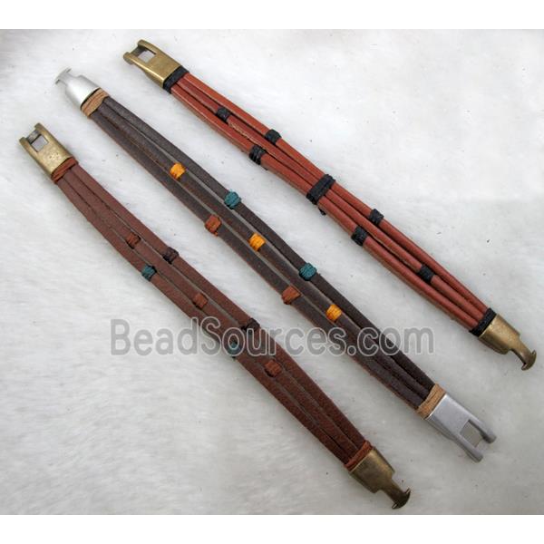 Genuine Leather Bracelet, Mix