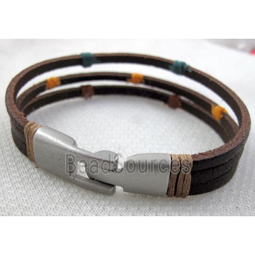 Genuine Leather Bracelet, Mix