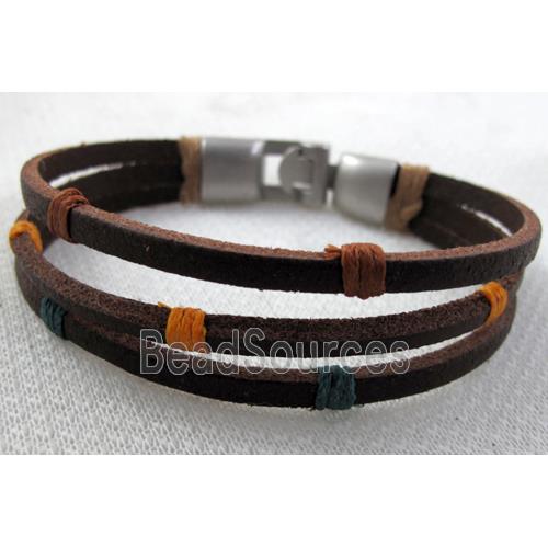 Genuine Leather Bracelet, Mix