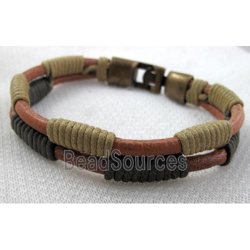 Genuine Leather Bracelet, Mix