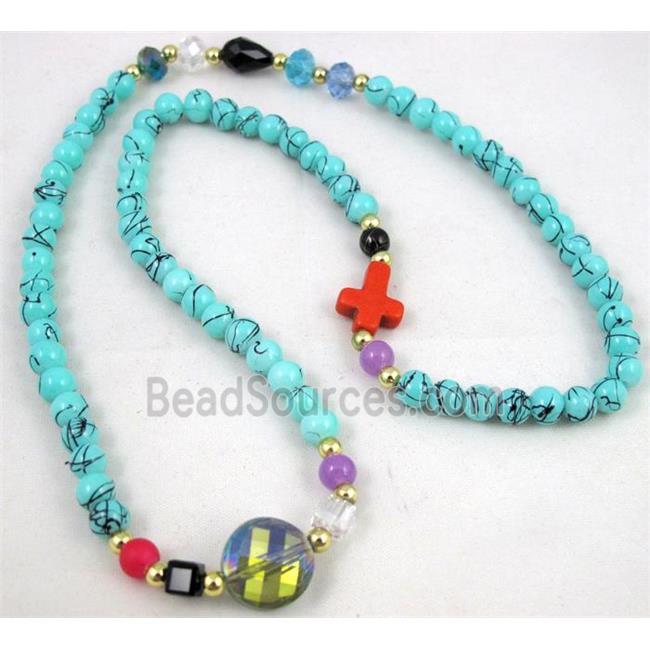 fashion jewelry, glass necklace, bracelet, CCB