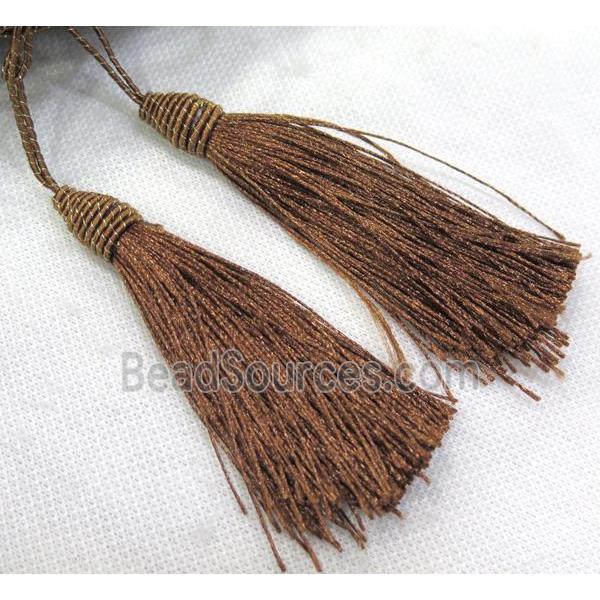 handmade tassel with nylon wire