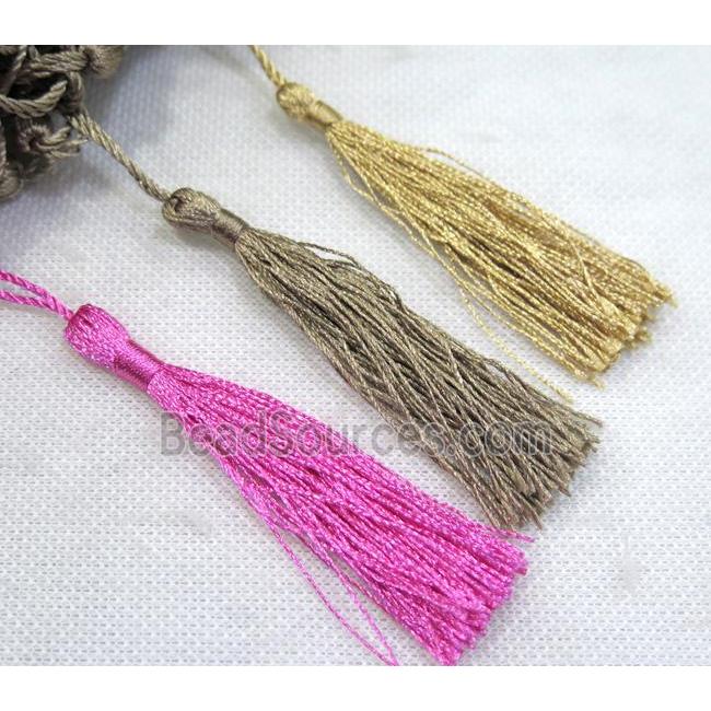 handmade tassel with nylon wire