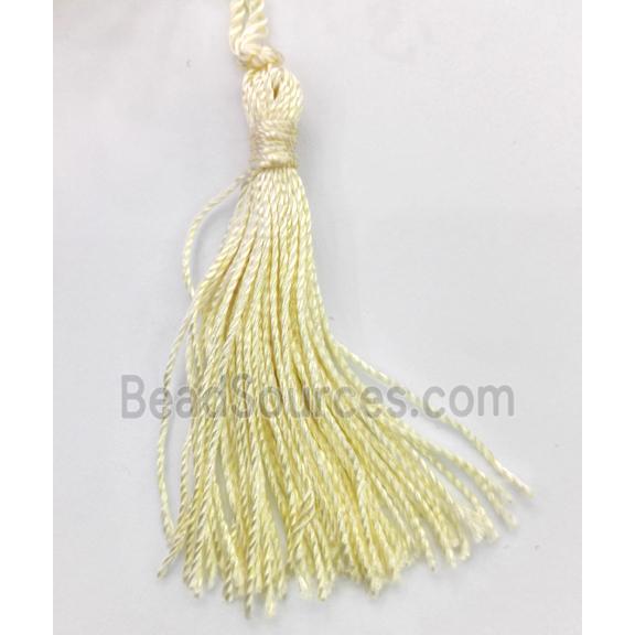 handmade tassel pendant with nylong wire